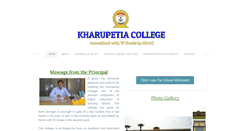 Desktop Screenshot of kharupetiacollege.org