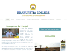 Tablet Screenshot of kharupetiacollege.org